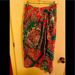 Maeve size 14 floral wrap skirt NWT